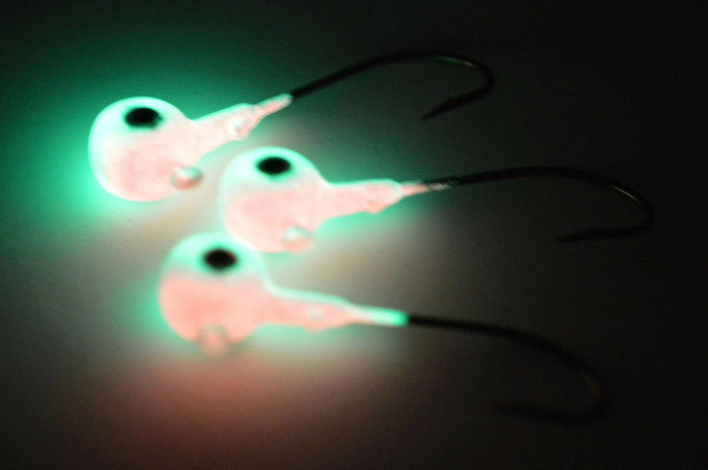 Big Sky Titan 3/8oz Heavy Duty Jig Heads Glow 3/pack - www.Shopthatapp.com