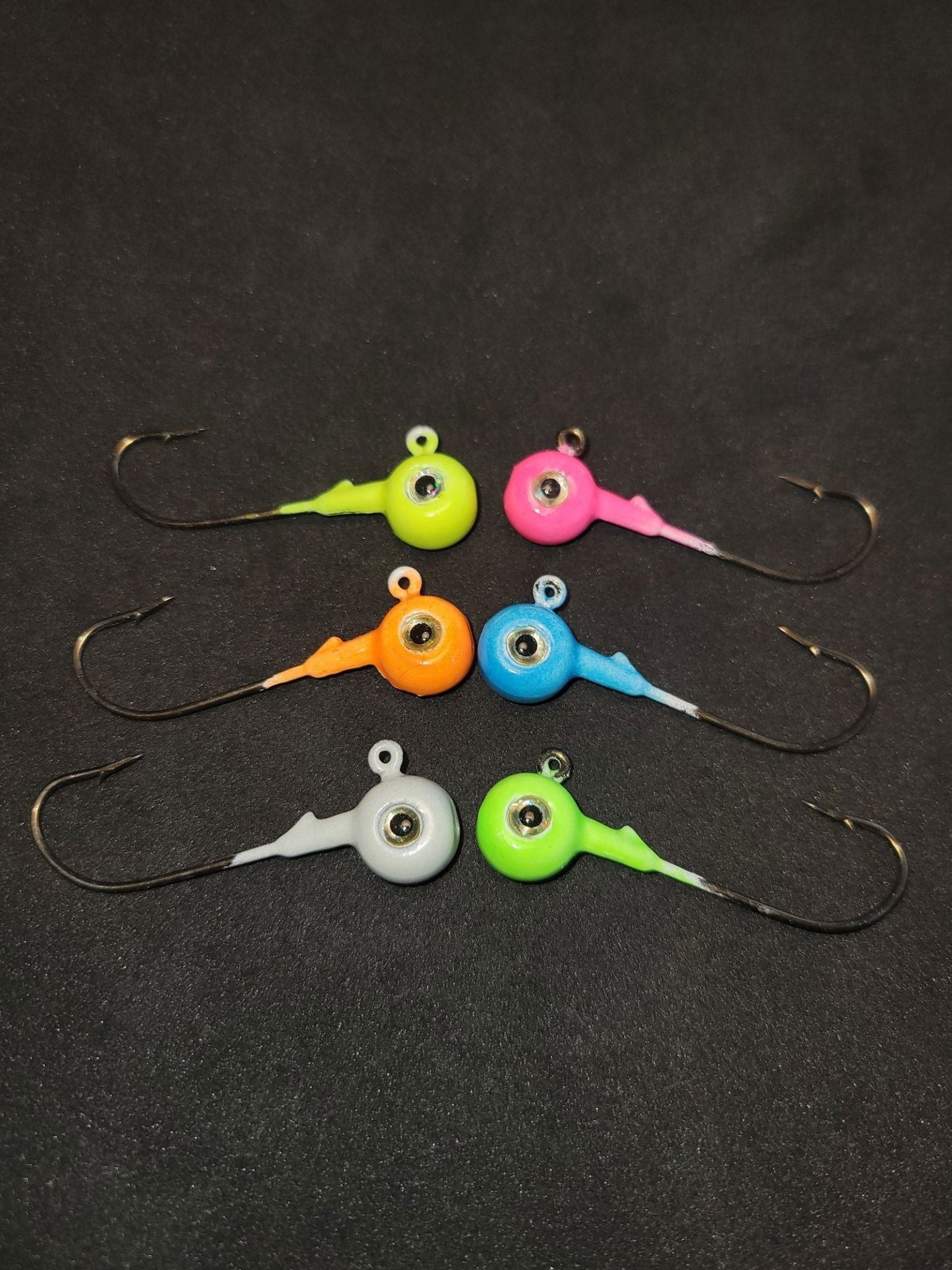 Big Sky Titan 3/8oz Heavy Duty Jig Heads Glow 3/pack - www.Shopthatapp.com
