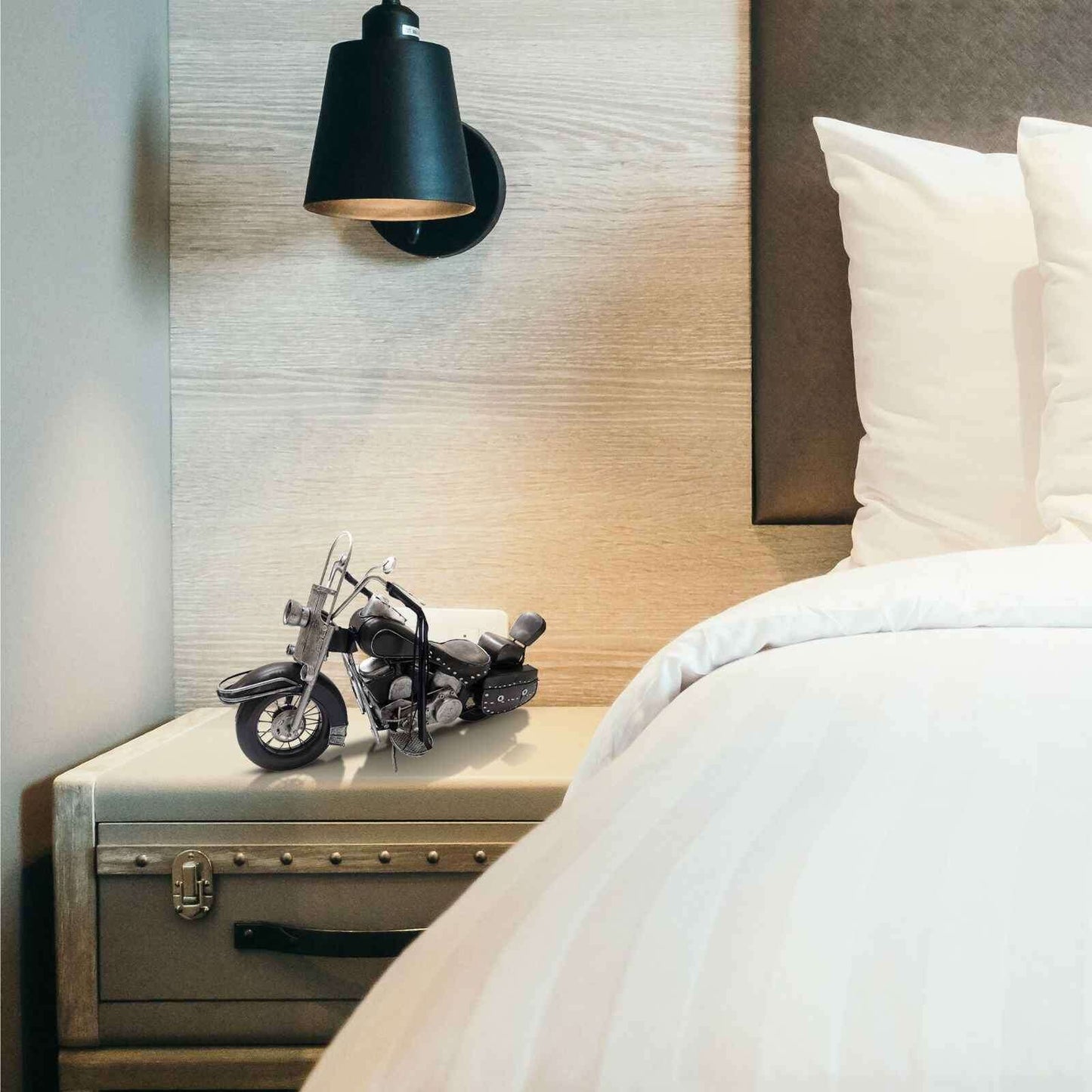 Peterson Housewares Black Metal Model Motorcycle Decor