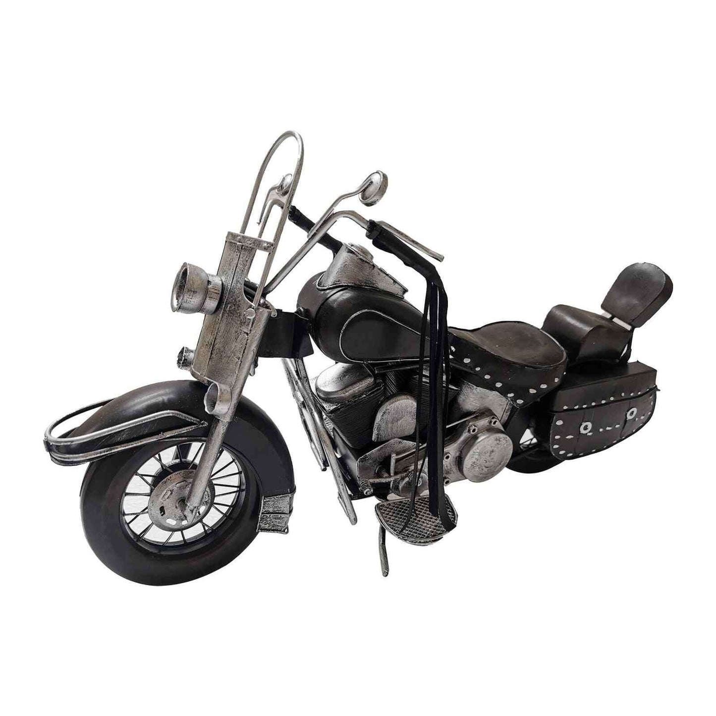Peterson Housewares Black Metal Model Motorcycle Decor