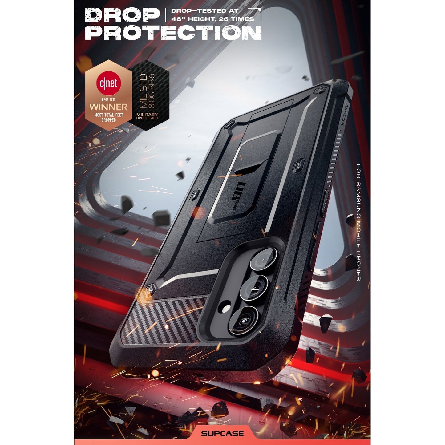 Étui robuste Unicorn Beetle PRO pour Galaxy A34 - Noir