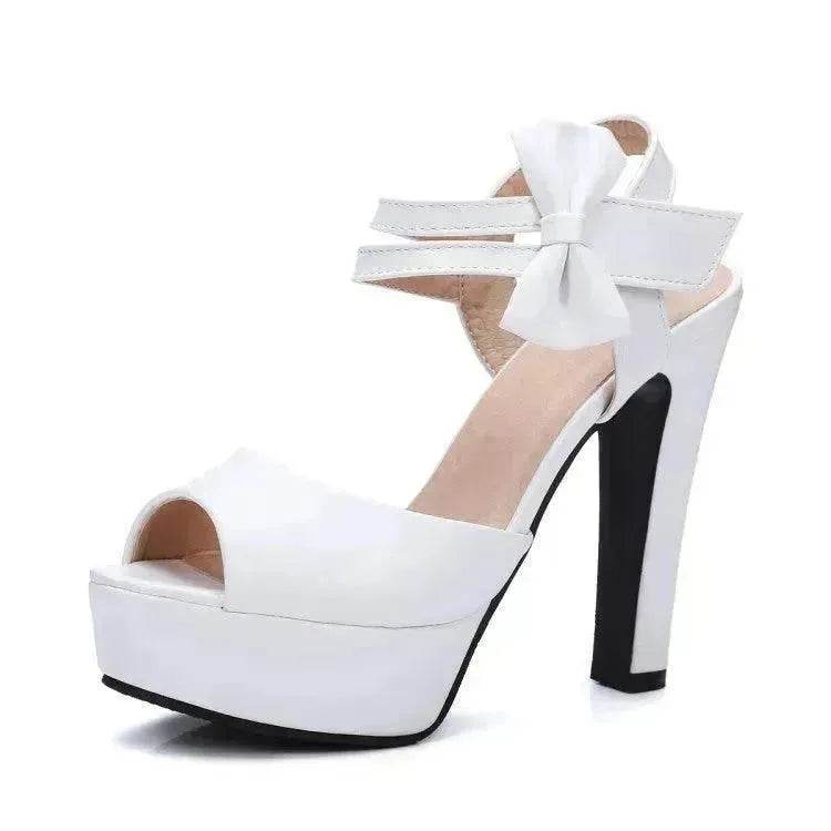 Block Heel Super High Heel Sandals - www.Shopthatapp.com