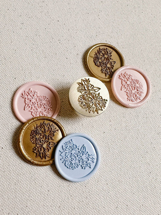 Bouquet wax stamp - www.Shopthatapp.com