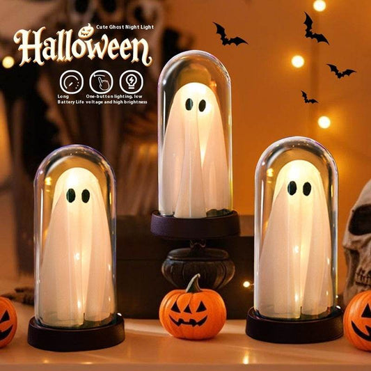 Halloween Atmosphere Decoration Desktop Ghost Small Night Lamp Ornaments - www.Shopthatapp.com