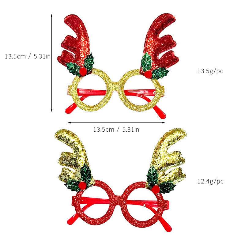 Christmas Creative Party Gathering Dress Up Glasses - www.Shopthatapp.com
