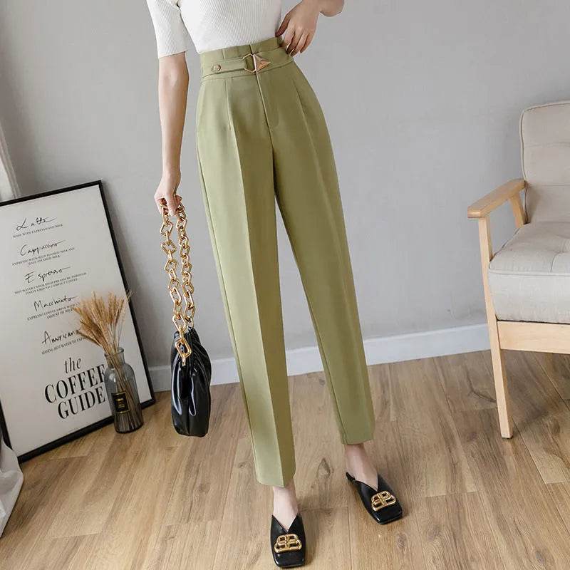 High-waisted Women's Trousers And Small Trousers - www.Shopthatapp.com