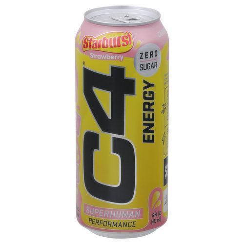 C4 Starburst Strawberry Energy Drink - www.Shopthatapp.com