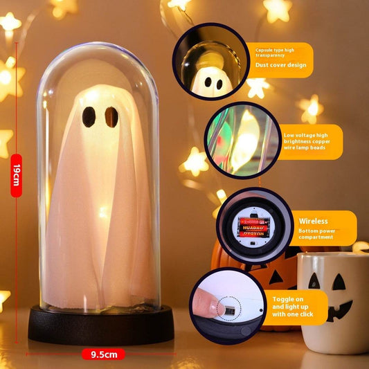 Halloween Atmosphere Decoration Desktop Ghost Small Night Lamp Ornaments - www.Shopthatapp.com
