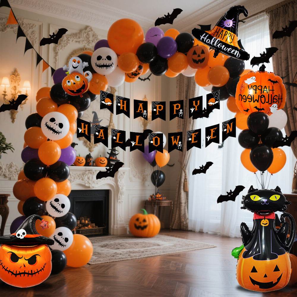 Halloween Hanging Flag Balloon Set Party Decoration Supplies - www.Shopthatapp.com