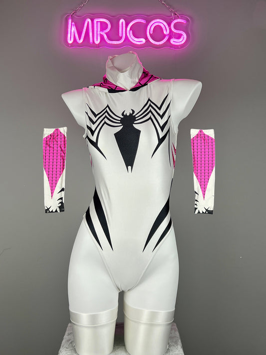 Woman Super Hero Spandex Open Crotch Cosplay Bodysuit Sexy Lingerie - www.Shopthatapp.com