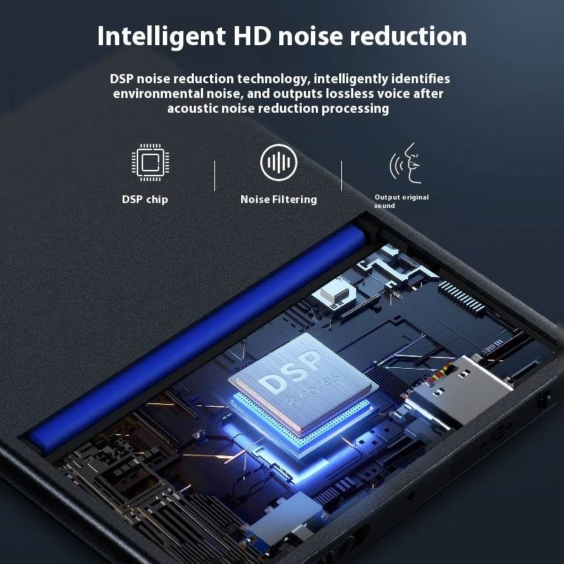 Smart Voice Recorder HD Noise Reduction Ultra-thin Portable Voice Activated Audio Recorder - www.Shopthatapp.com