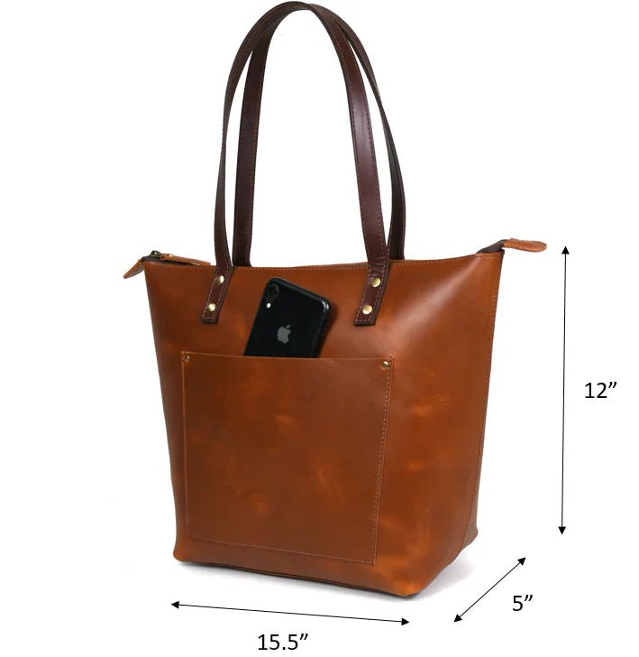Cassidy Leather Tote Bag - www.Shopthatapp.com