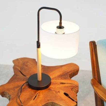 New Design Small Modern Stylish Desk Lamp In Stock In The United States,Easy To Install For Bedside Table Lamp, Night Light, Study Lamp, Arcus Paniz Simple Table Lamp With Cylinder Shade 110V - www.Shopthatapp.com