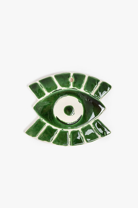 Ceramic Wall Ornament Set of 4- Deep Green - www.Shopthatapp.com