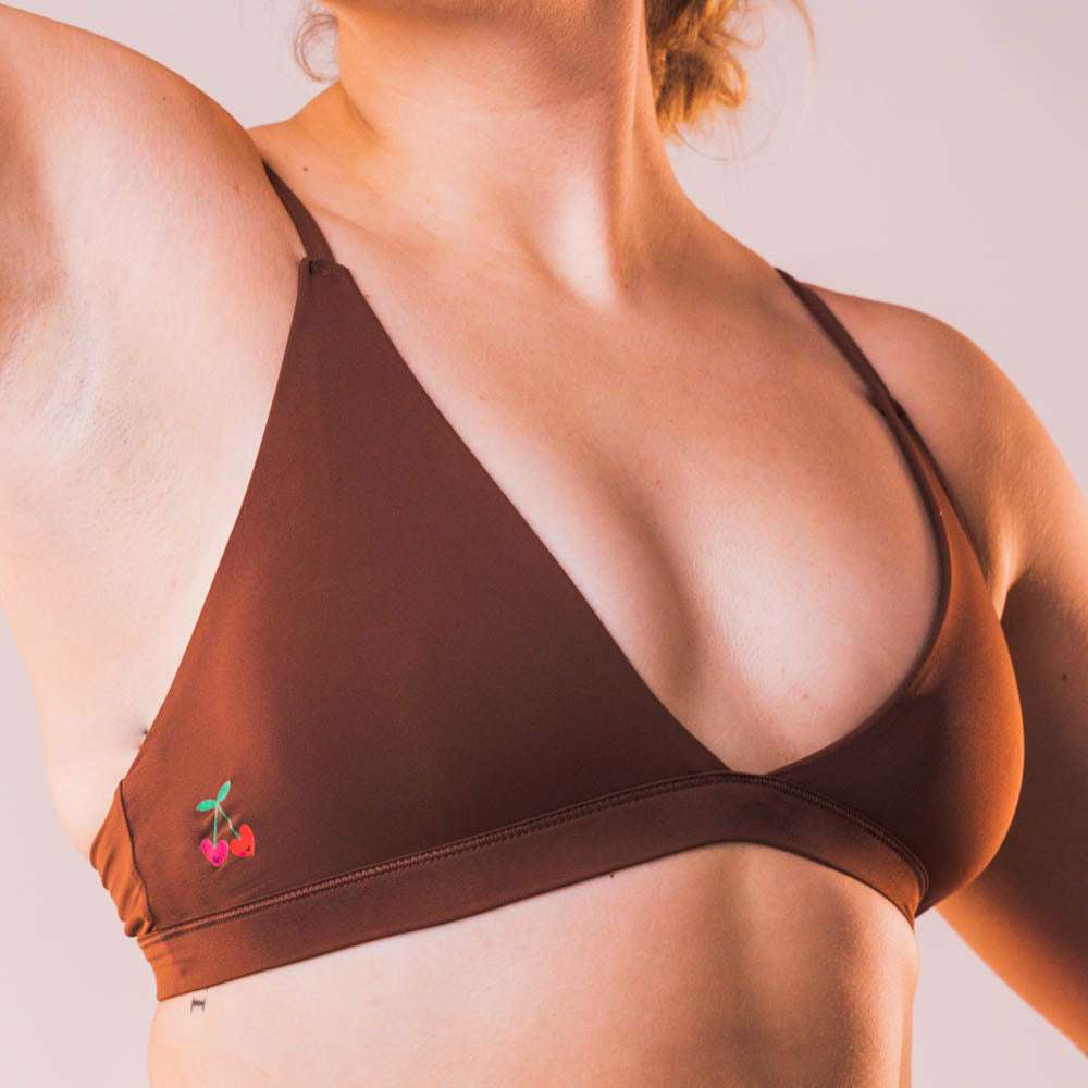 Ultra Smooth Triangle Bralette-Him and her Swimwear-www.Shopthatapp.com-Cheeky Cherry