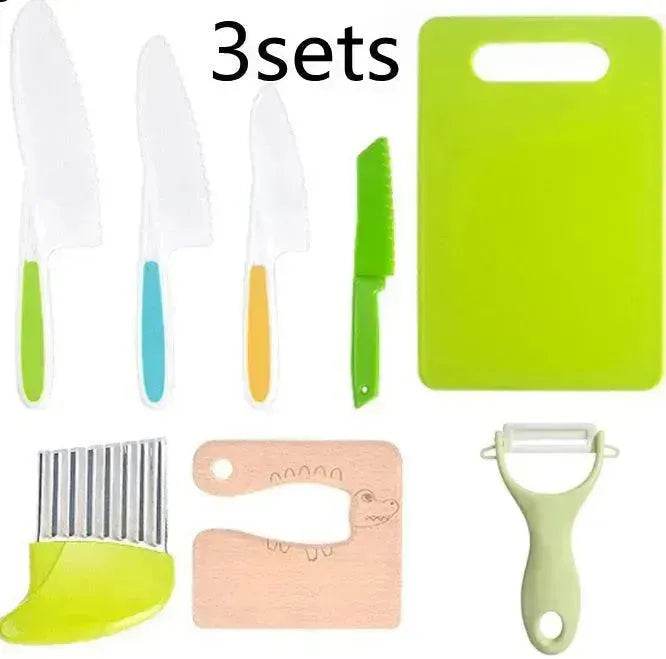 Children's Plastic Birthday Cake Stand Knife Toy Suit - www.Shopthatapp.com