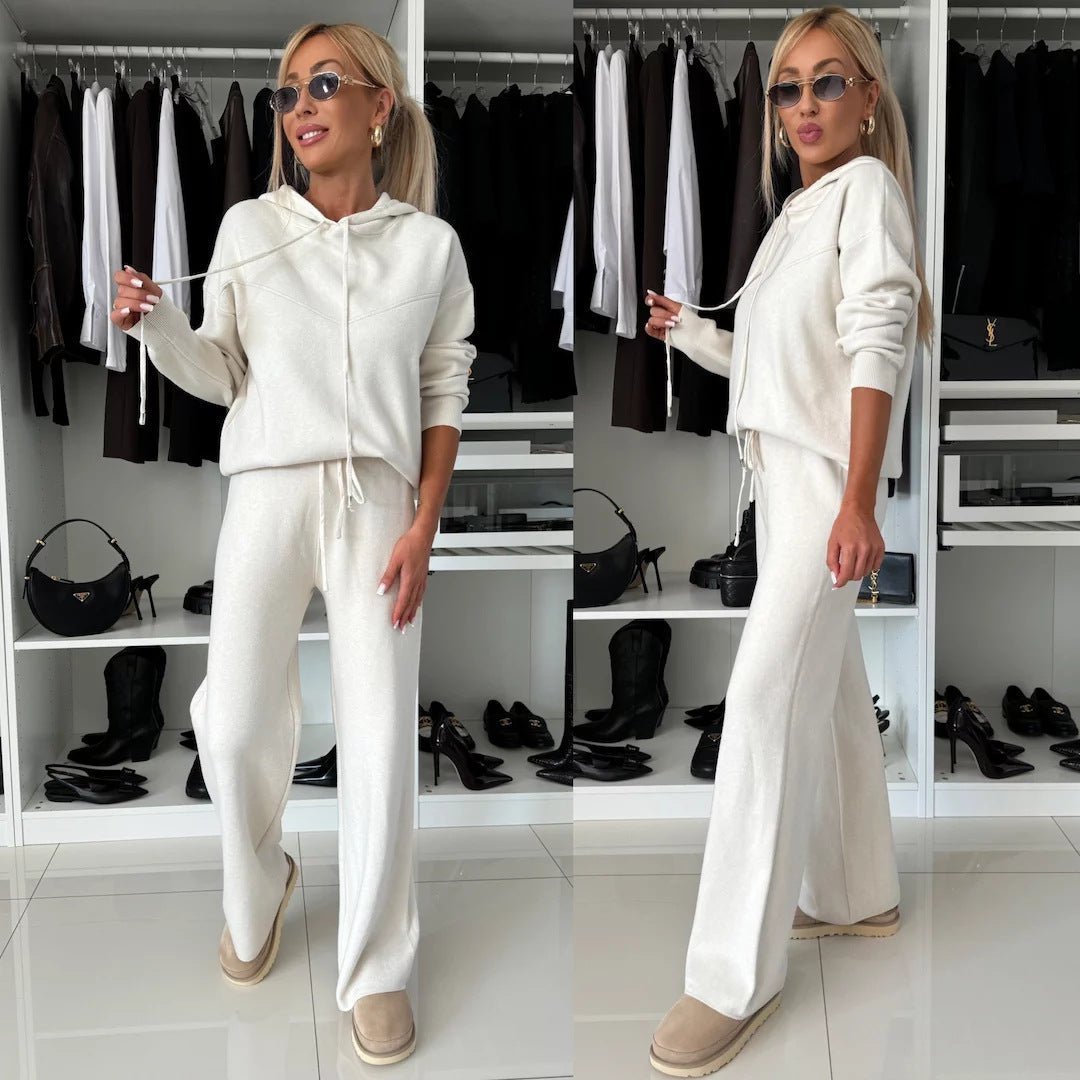 Ensemble sweat-shirt à capuche et manches longues Cila avec pantalon large