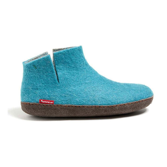 Classic Boot - Light Blue with Leather - www.Shopthatapp.com