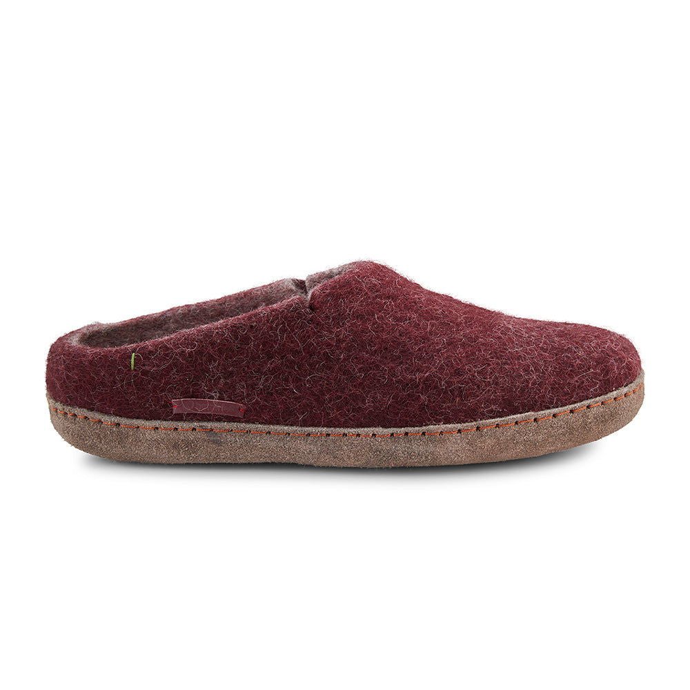Classic Slipper - Bordeaux with Leather - www.Shopthatapp.com