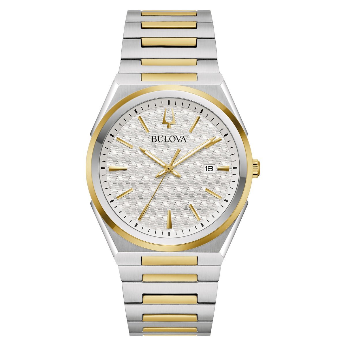 Classic Two Tone Stainless Steel Quartz Men's Watch - www.Shopthatapp.com