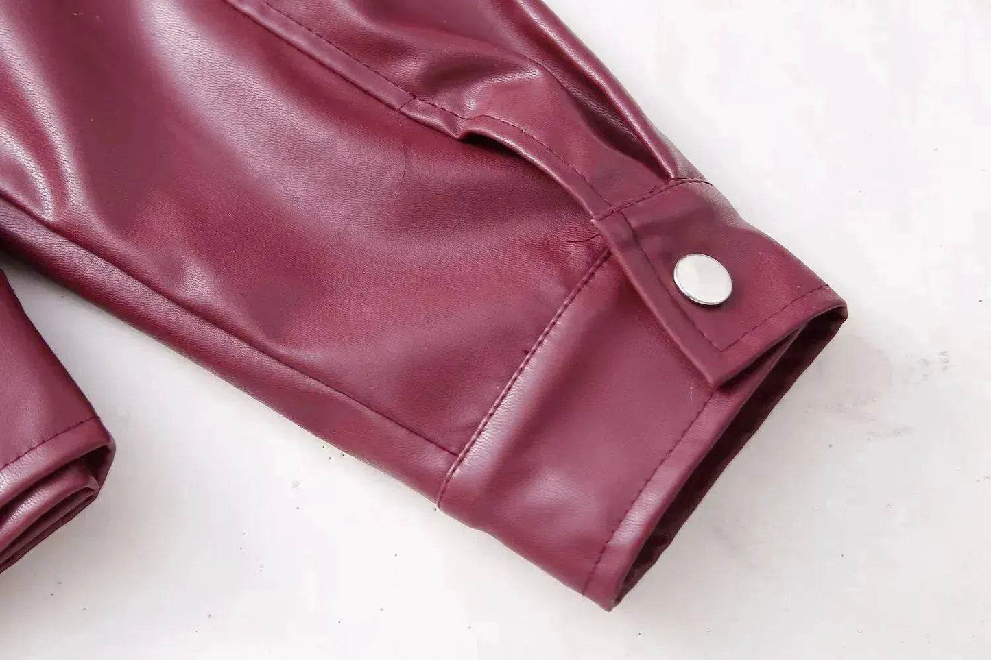 Cool And Wild Lapel Leather Biker's Leather Jacket - www.Shopthatapp.com