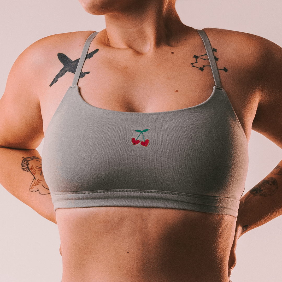 Cotton Stretch Scoop Bralette - www.Shopthatapp.com