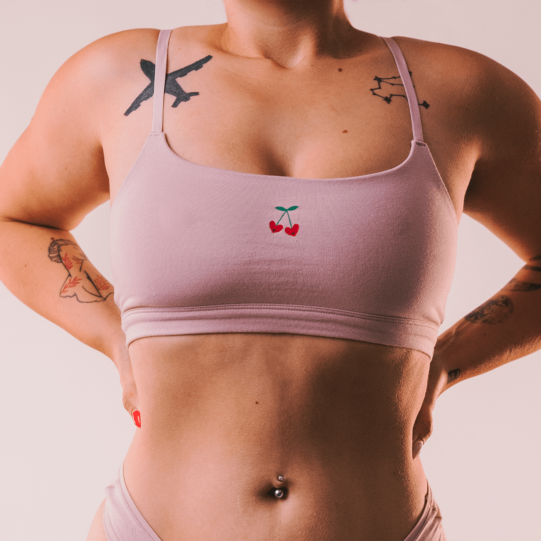 Cotton Stretch Scoop Bralette - www.Shopthatapp.com