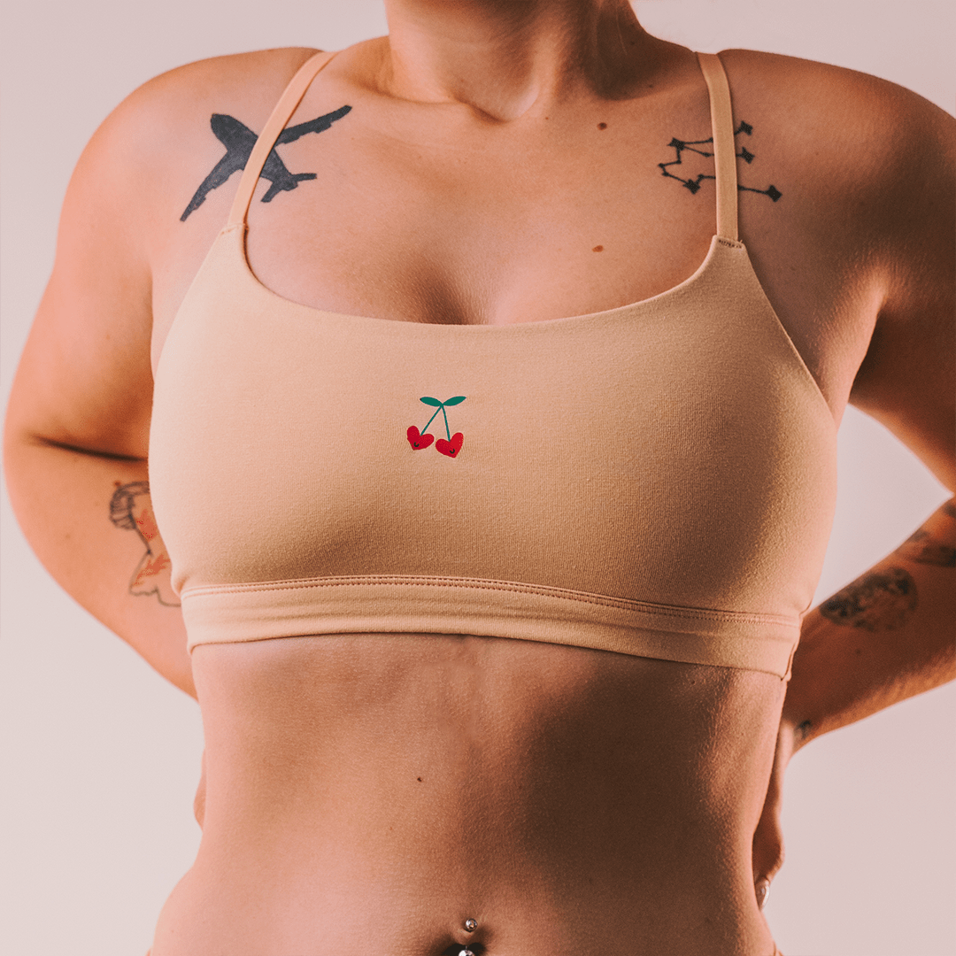 Cotton Stretch Scoop Bralette - www.Shopthatapp.com