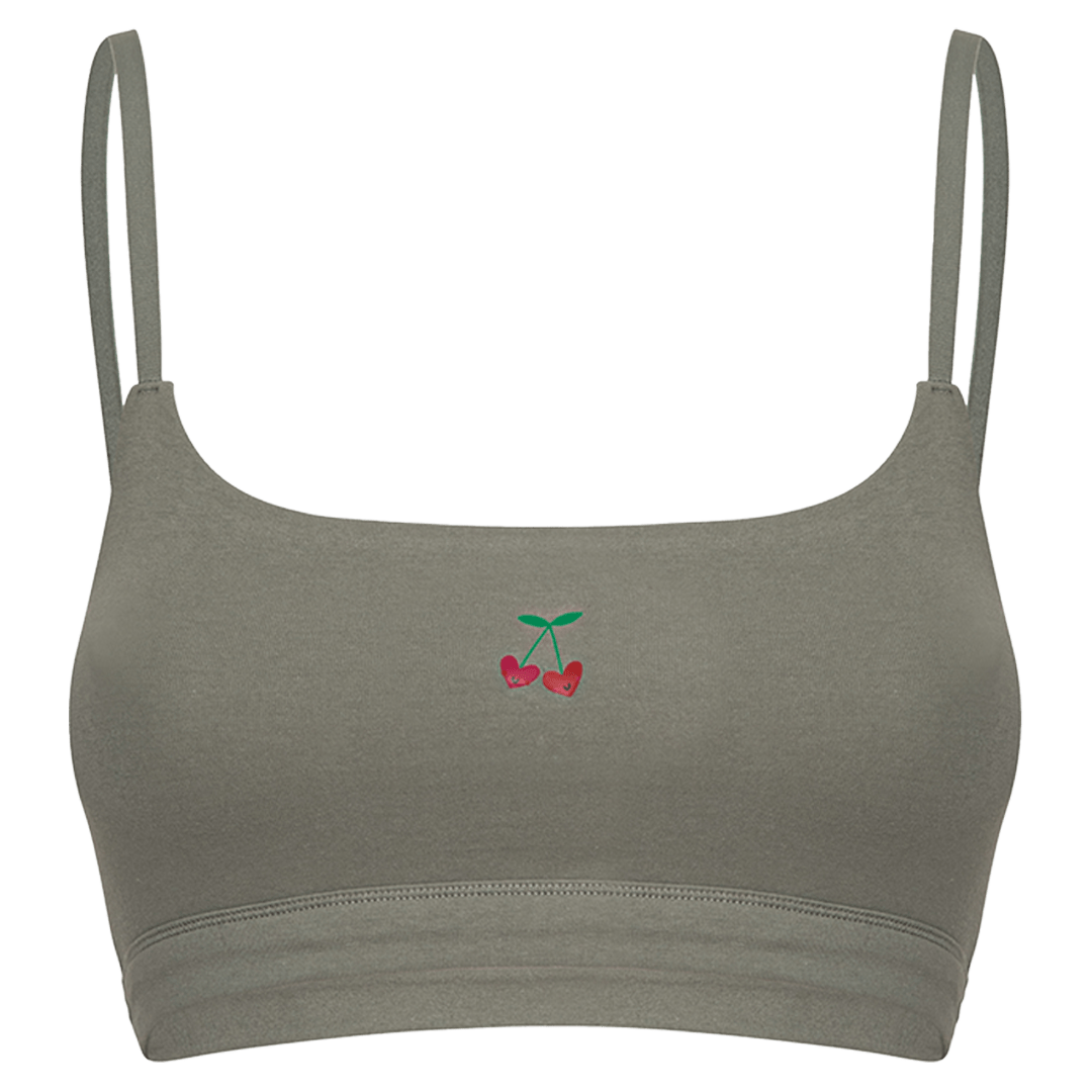 Cotton Stretch Scoop Bralette - www.Shopthatapp.com