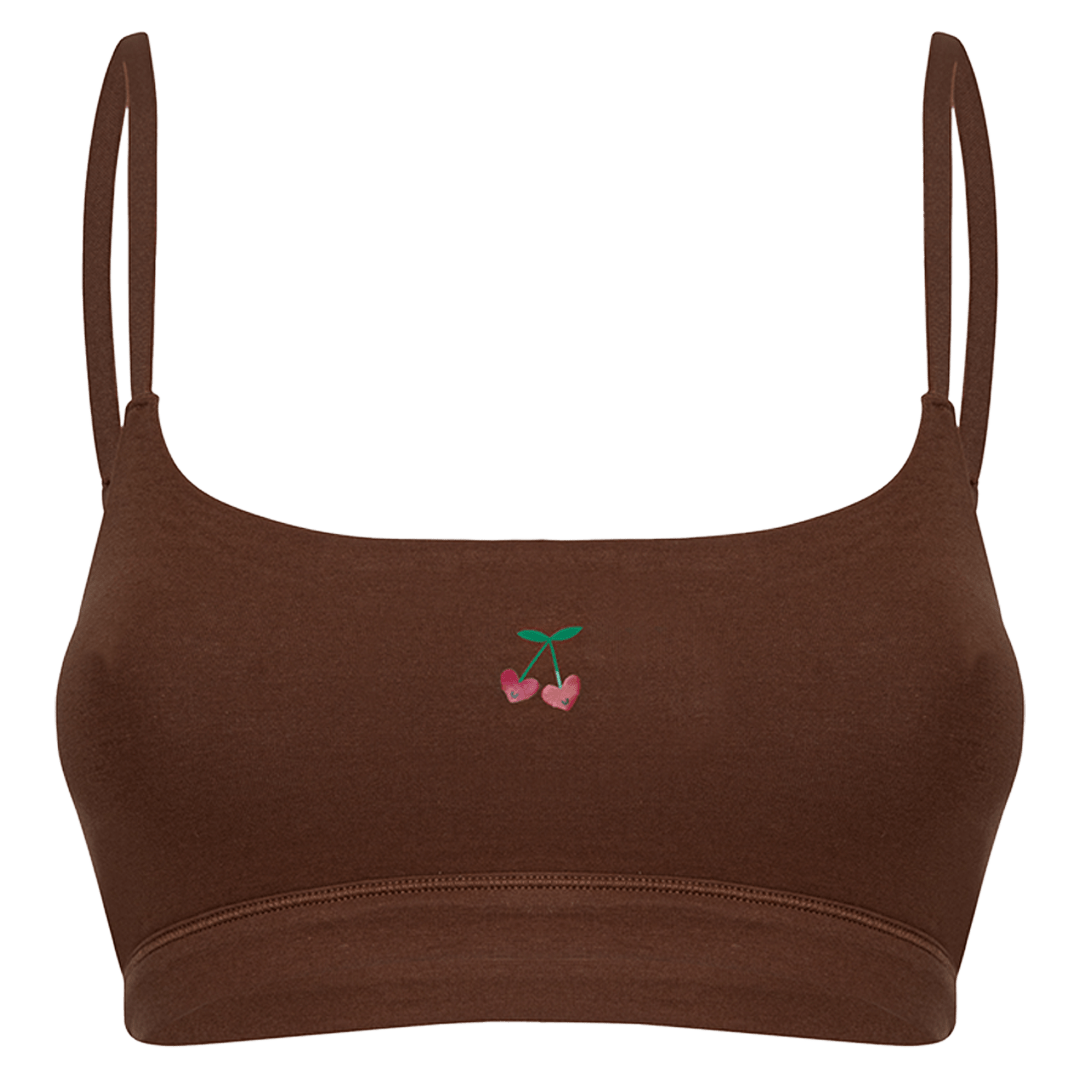 Cotton Stretch Scoop Bralette - www.Shopthatapp.com