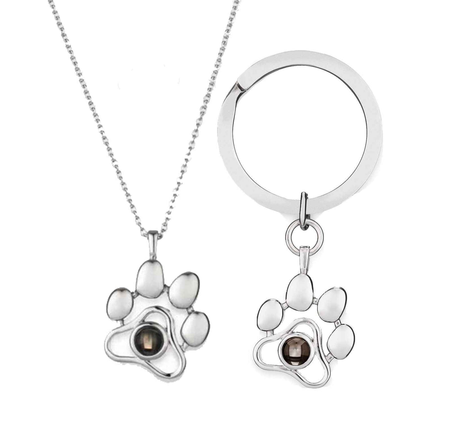 PetWithMe Custom Pet Photo Necklace & Charm Set