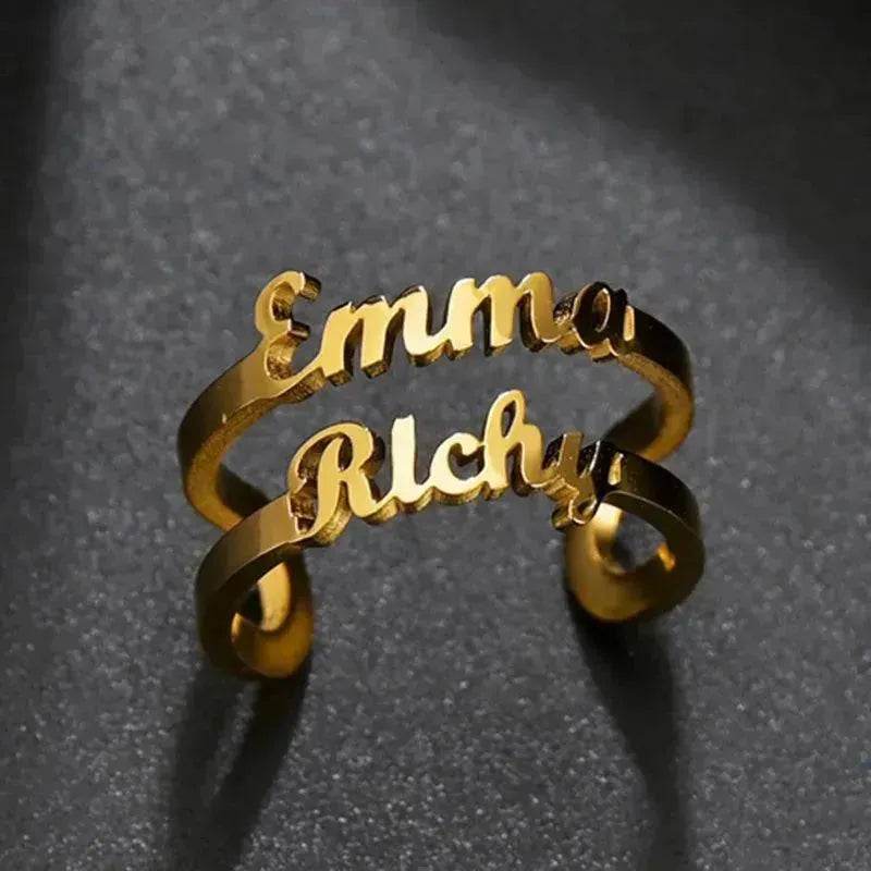 Custom Stainless Steel Ring Anniversary Jewelry - www.Shopthatapp.com