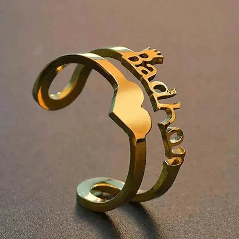 Custom Stainless Steel Ring Anniversary Jewelry - www.Shopthatapp.com