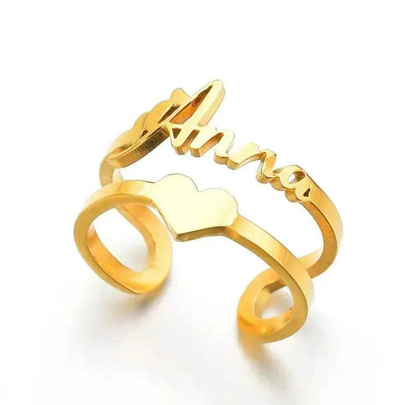 Custom Stainless Steel Ring Anniversary Jewelry - www.Shopthatapp.com