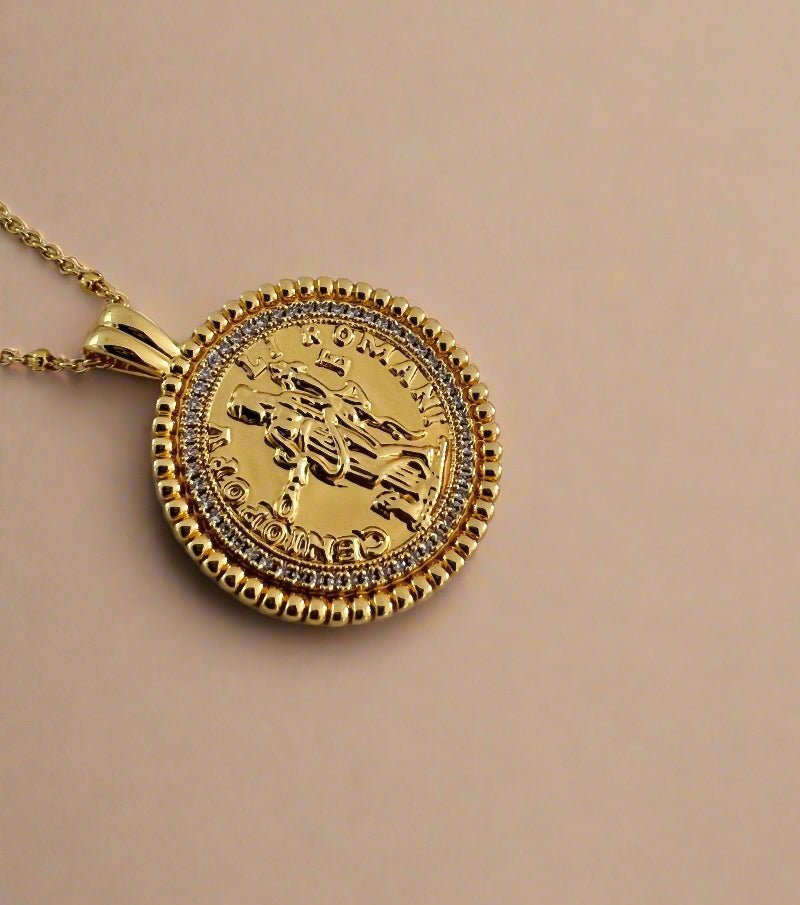 The Auriel Coin Necklace - www.Shopthatapp.com