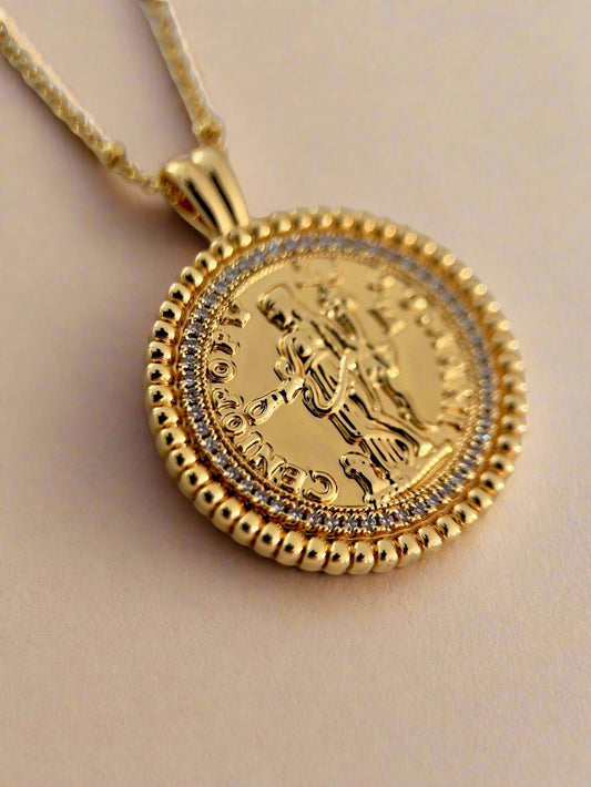 The Auriel Coin Necklace - www.Shopthatapp.com