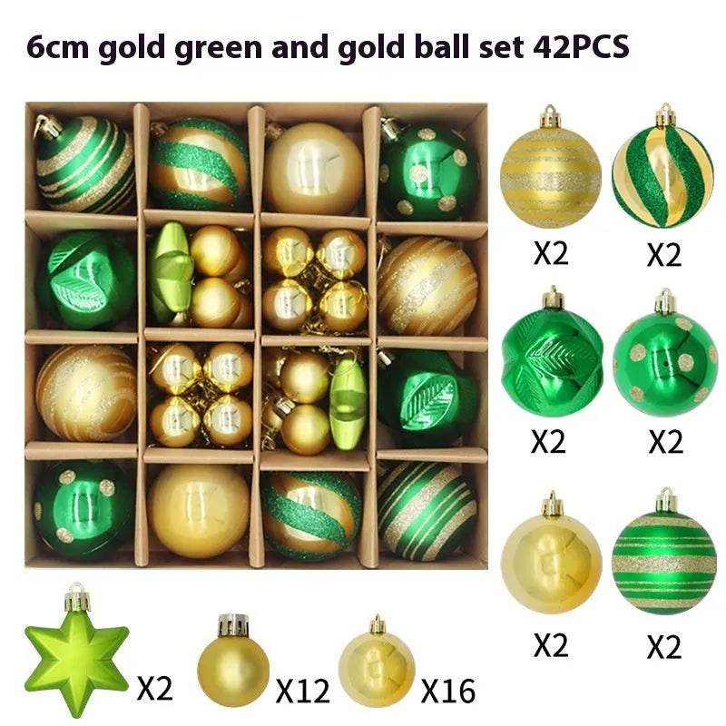 Christmas Decoration 6cm Electroplating Plastic Ball - www.Shopthatapp.com