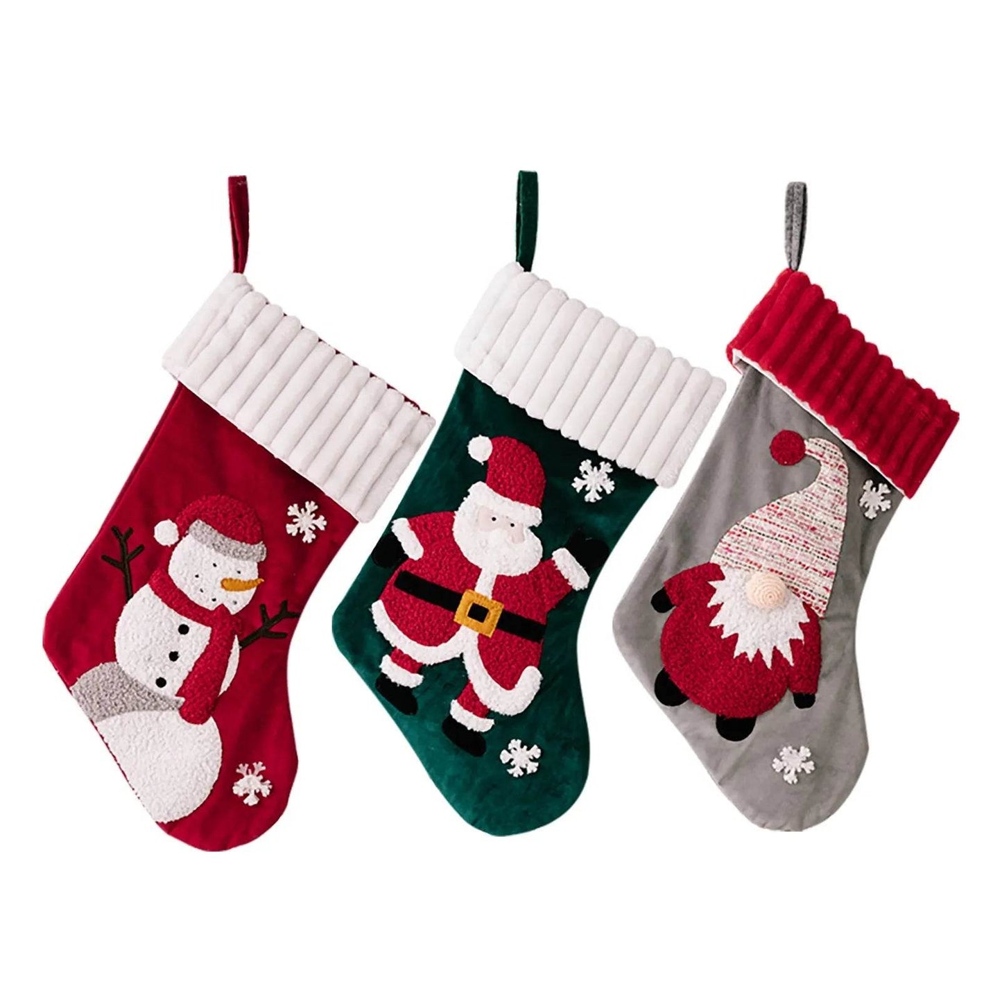 Christmas Decorations Gold Velvet Patch Christmas Stockings - www.Shopthatapp.com