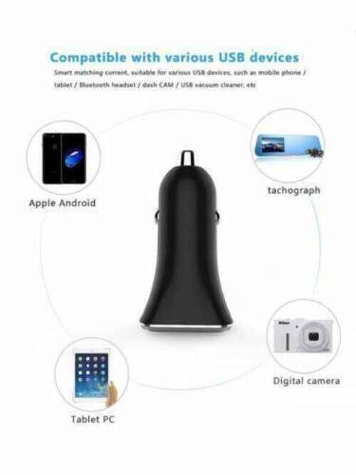 Core 2 Port Car Charger USB-C + USB-A Fast charge your devices on the go - www.Shopthatapp.com