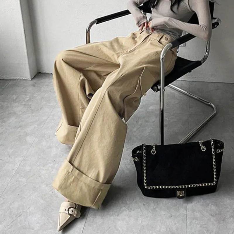 Casual Straight-leg Baggy Jeans Pant For Women - www.Shopthatapp.com