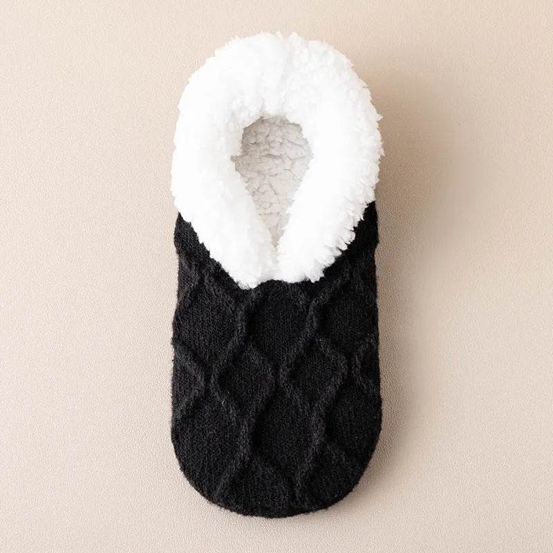 Winter Warm Short Cotton Slipper Socks Unisex Thicken Thermal Plush Home Floor Sock Soft Non-slip Grip Fuzzy Floor Fluffy Socks - www.Shopthatapp.com