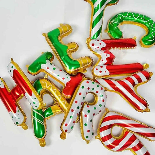 14 Pieces Of 16 Inch Candy Colored Christmas Banner Christma - www.Shopthatapp.com