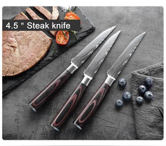 Damascus Steak Knife - www.Shopthatapp.com