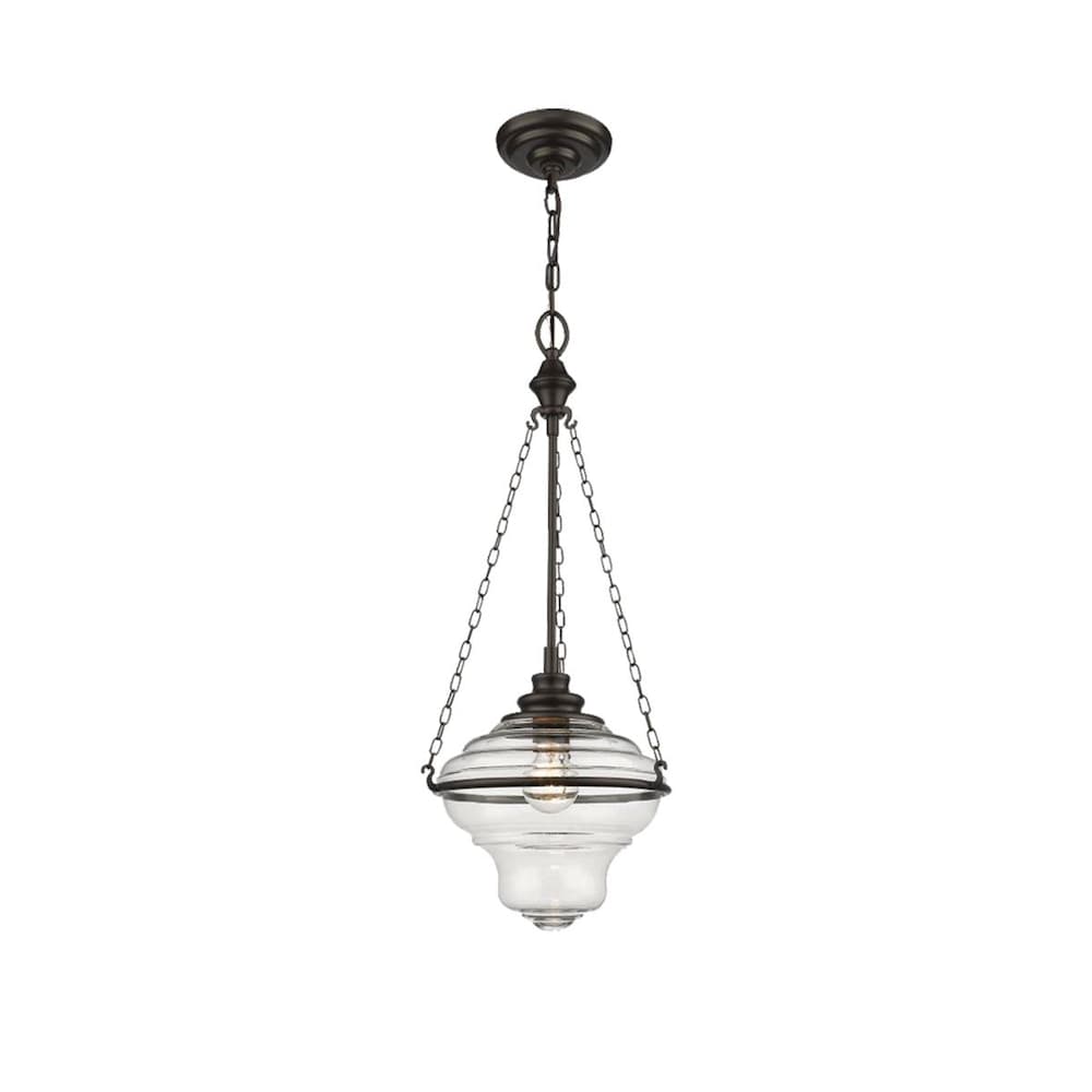 De Burgh - 1 Light Pendant In Dark Brown - www.Shopthatapp.com
