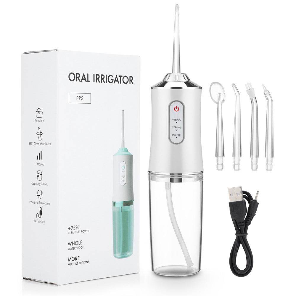 Cordless Dental Electric Flosser High Speed water Spray Oral Irrigator - www.Shopthatapp.com