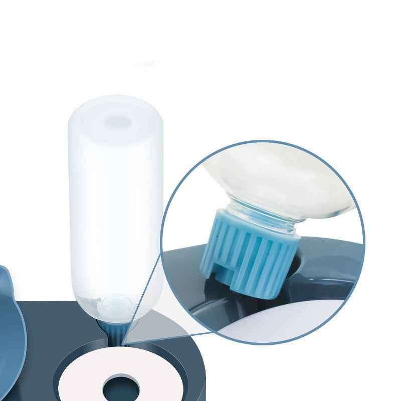 PetWithMe Dog and Cat Food Bowl Set with Water Dispenser