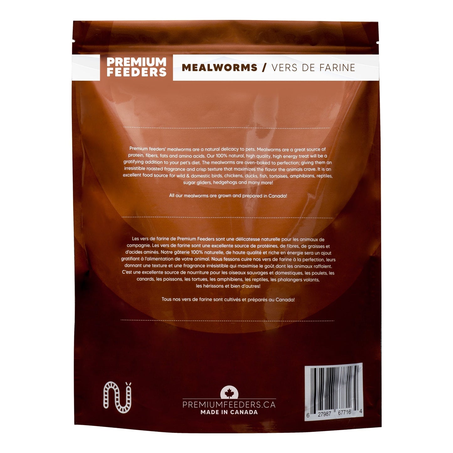 Vers de farine séchés – 1 lb
