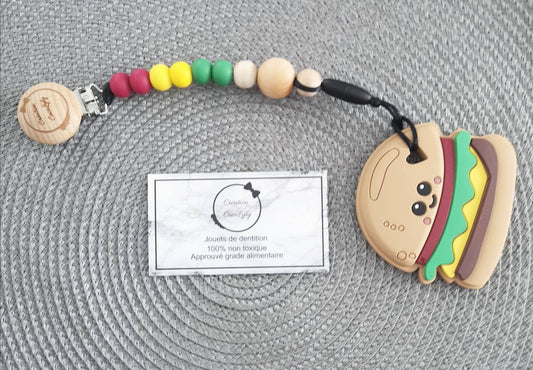 Duo attache suce et jouet humberger - www.Shopthatapp.com