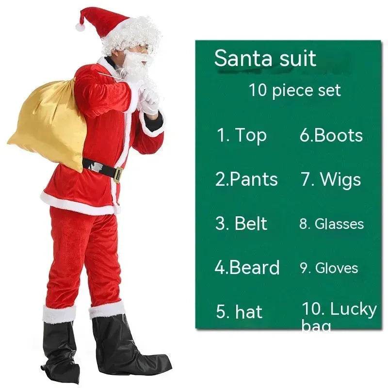 Christmas Costume Men's And Women's Clothing Full Set Performance Costume - www.Shopthatapp.com