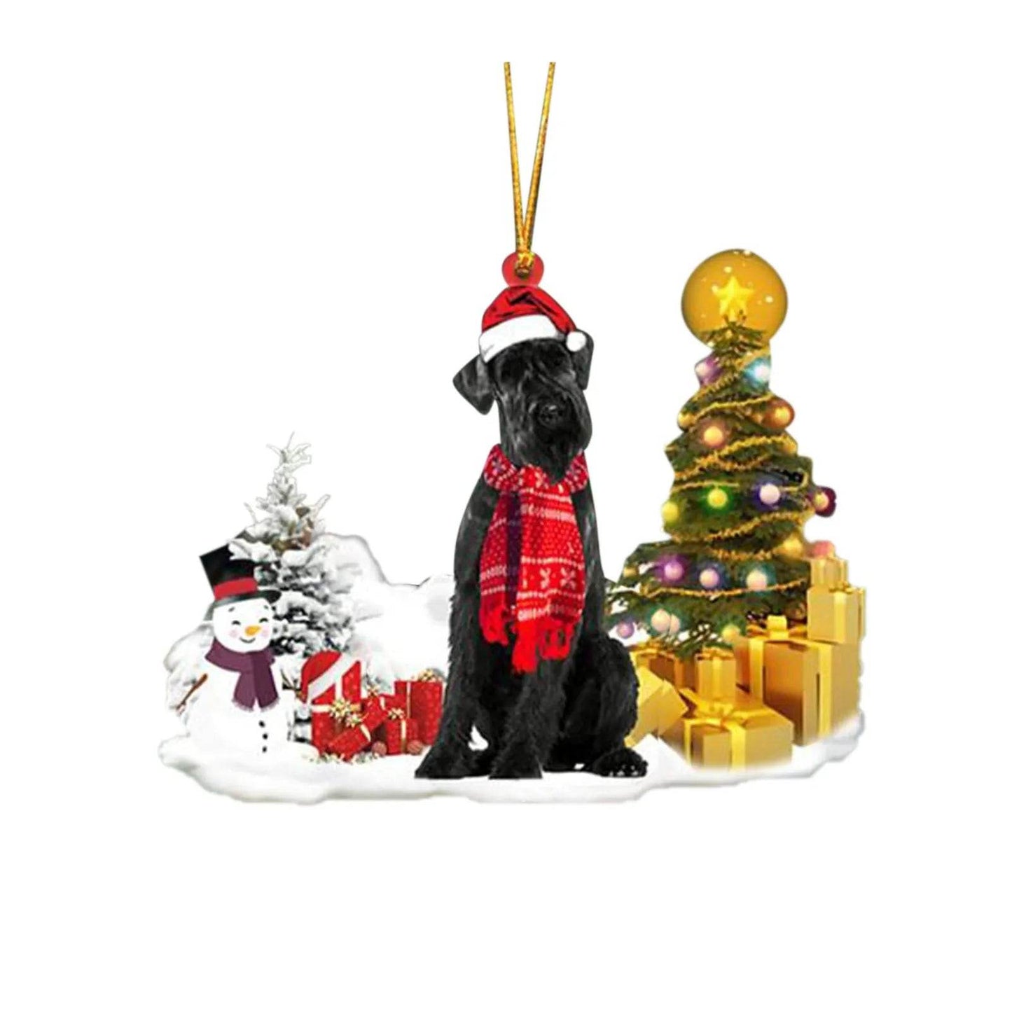 Christmas Family Puppies Decorate Trees With Lights - www.Shopthatapp.com